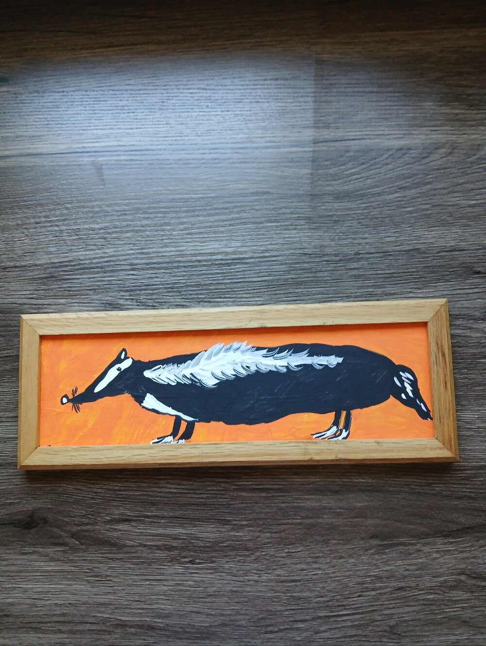 Badger Painting Folk Art